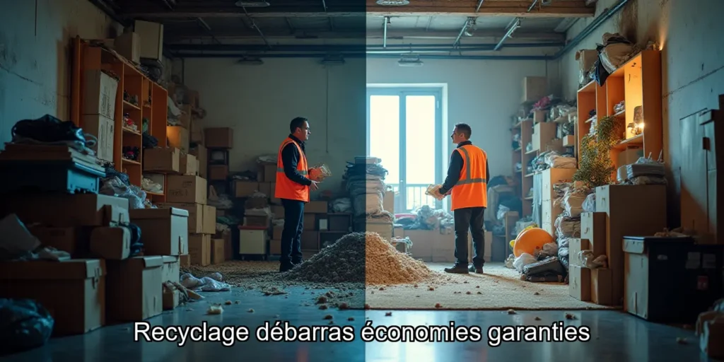 Economies réalisées grâce au recyclage lors d’un débarras