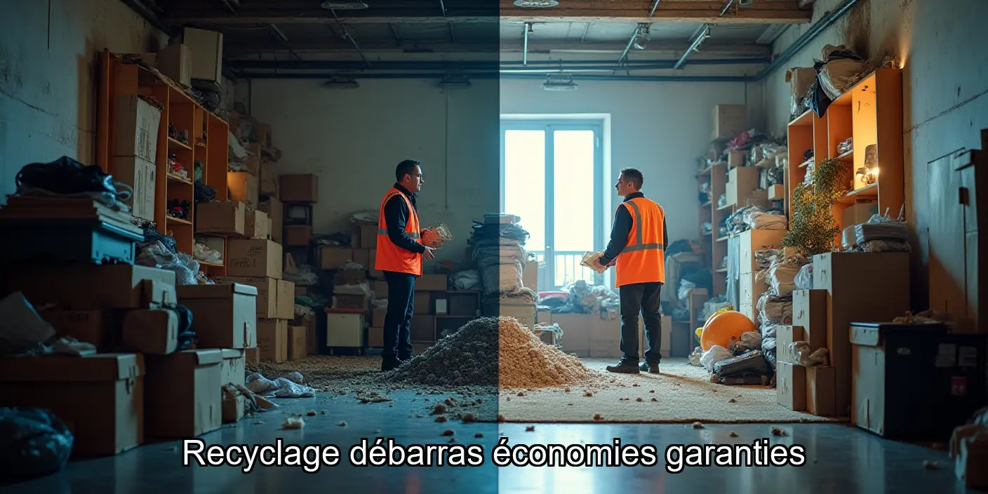 Economies réalisées grâce au recyclage lors d’un débarras