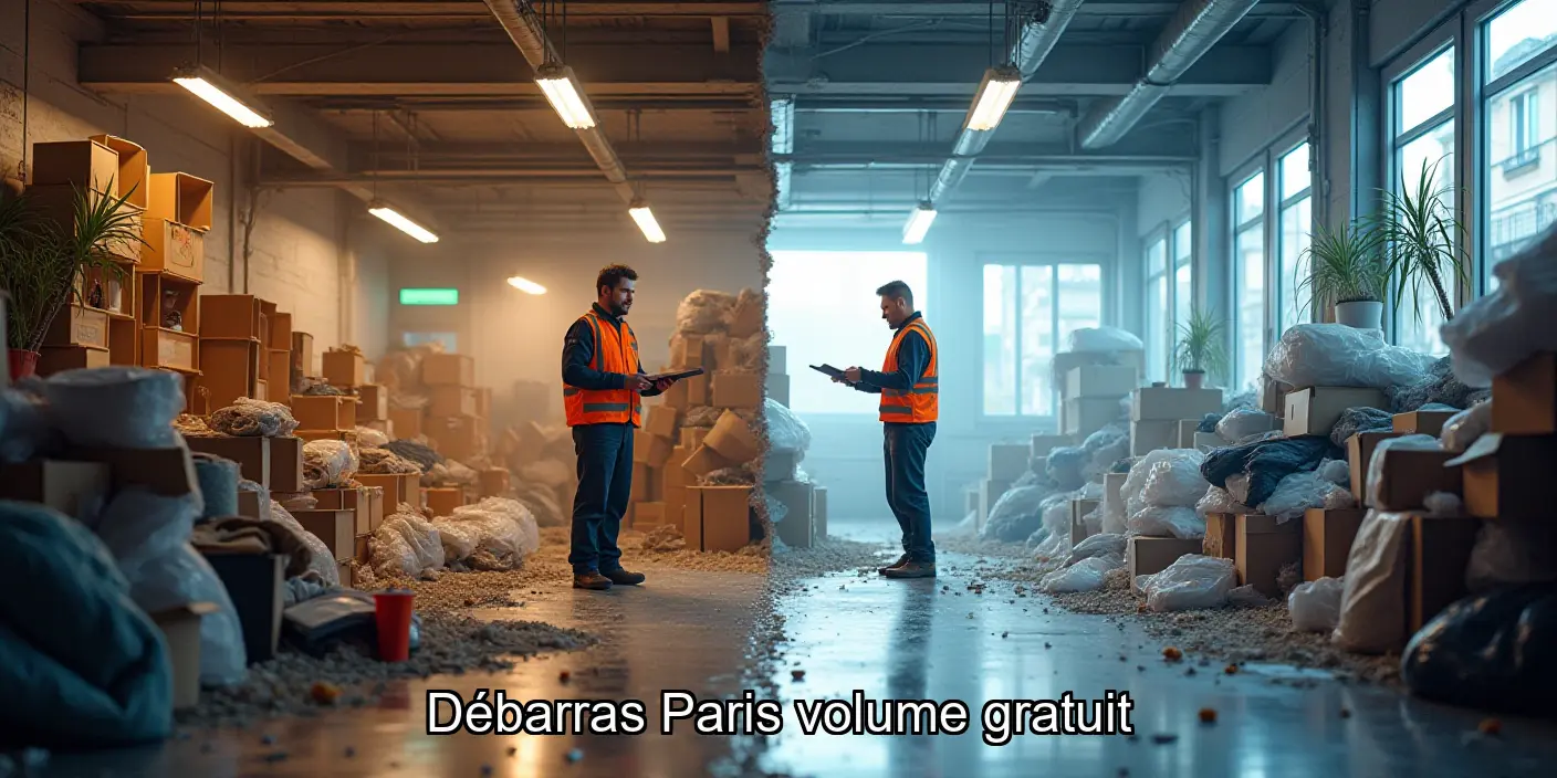 Estimation du volume pour un débarras efficace à Paris
