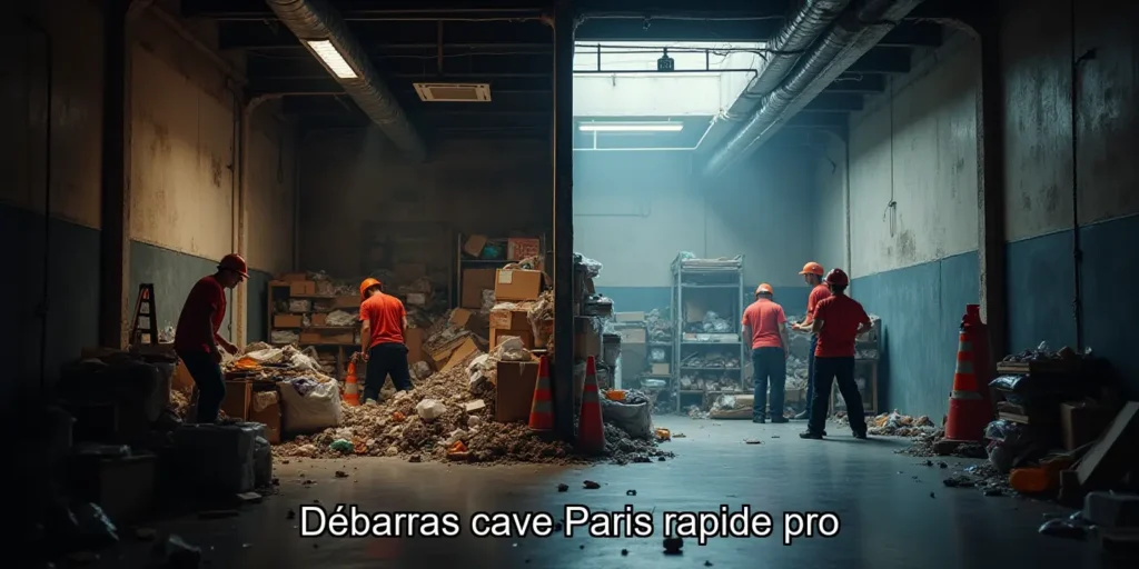 Nos services de débarras de caves à Paris : Une prestation complète